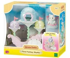 Sylvanian Families Epoch Figūrėlė su skraidančiu gėlių fėjų vežimėliu