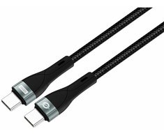 Kabelis USB Conceptronic USB-C - USB-C 1.2 m Juodas (ETTA01B12)