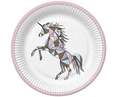 Vienaragio „Graphic Wild“ popierinių lėkščių rinkinys, 8 vnt., 22,7 cm