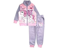 Vienaragio violetinis vaikiškas sportinis kostiumas bėgiojimui 3-8 metų / 98-128 cm