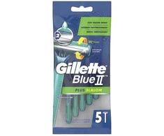 "Gillette Mėlyna Ii Plus Slalom" vienkartiniai skustuvai 5 vnt