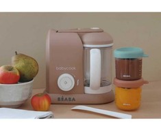 Virtuvinis kombainas Béaba garų maisto ruošimo robotas kūdikiams 4 viename, 1,1 l talpos, 700 W, juodas, Babycook Solo 912791