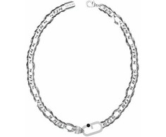 Biżuteria GUESS JUMN02126JWST. Naszyjnik, Kolor pilka. Mężczyzna.
