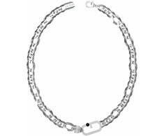 Biżuteria GUESS JUMN02126JWST. Naszyjnik, Kolor pilka. Mężczyzna.
