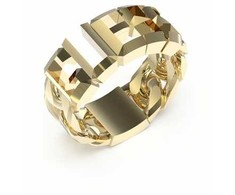 Biżuteria GUESS JUMR03206JW. Pierścionek, Kolor auksinė. Mężczyzna.
