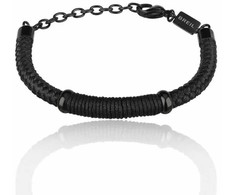 Biżuteria BREIL TJ2782. Bransoletka, Kolor juoda. Mężczyzna.