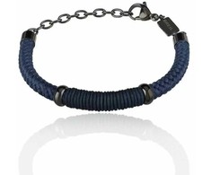 Biżuteria BREIL TJ2783. Bransoletka, Kolor mėlyna. Mężczyzna.