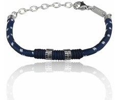 Biżuteria BREIL TJ2784. Bransoletka, Kolor mėlyna. Mężczyzna.
