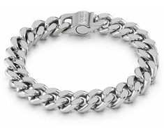 Biżuteria GUESS JUMB01350JWST. Bransoletka, Kolor pilka. Mężczyzna.