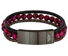 Biżuteria POLICE PJ26552BLU.03. Bransoletka, Kolor raudona. Mężczyzna.
