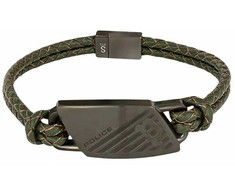 Biżuteria POLICE PJ26559BLU.03. Bransoletka, Kolor žalia. Mężczyzna.