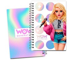 „WOW Generation Sing“ A5 linijinis užrašų knygelė su lipdukais