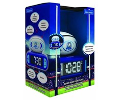 Lexibook Digital alarm clock with 3D rugby ball night light and sound effects