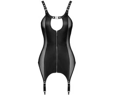 Leder Strapskleid S