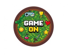 GoDan Talerzyki papierowe Game On 18cm 6szt