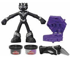 Hasbro Play-doh Marvel Juodas Panther rinkinys su figūrėle, 2 spalvos
