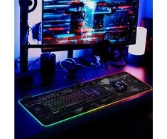Žaidimų kilimėlis pelės su LED apšvietimu, XXXL, 90x40 cm