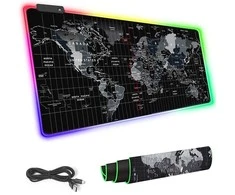 Žaidimų kilimėlis pelės su LED apšvietimu, XXXL, 90x40 cm