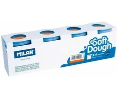 Teka Ciastolina Basic 116g 4 stiklainiai oranžinis MILAN