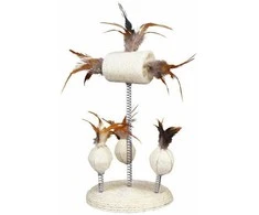 Trixie Cat žaislas su plunksnomis ant spyruoklės, 15x30 cm