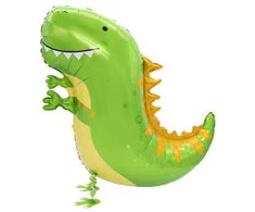 Žalias folijos balionas „Dinozauras“ 75 cm