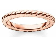 Biżuteria THOMAS SABO TR19784151256. Pierścionek, Kolor rožinė auksinė. Kobieta.