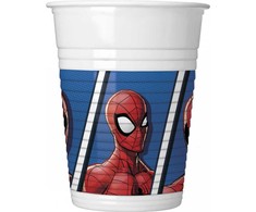 Žmogaus-voro ir kovotojo plastikinių puodelių rinkinys, 8 vnt., 200 ml