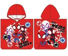 MCU Spidey and His Amazing Friends Poncho badehåndklæde med hætte