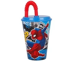 Žmogus-voras, gatvės šiaudinis puodelis, plastikinis, 430 ml