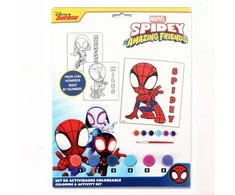 Žmogus-voras ir „Spidey Friends“ piešimo pagal skaičius rinkinys