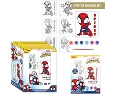 Žmogus-voras ir „Spidey Friends“ piešimo pagal skaičius rinkinys