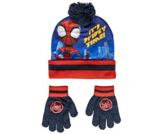 Kepurė Žmogus-voras ir „Spidey Time“ vaikiškų kepurių ir pirštinių rinkinys