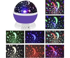 2in1 rotating starry night light
