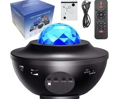 Star projector led night light rgb + remote control