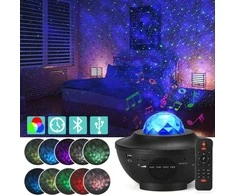 Star projector led night light rgb + remote control