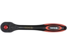 1/2 colio reketas, tiesi rankena, 257 mm ilgio, su 72 dantimis