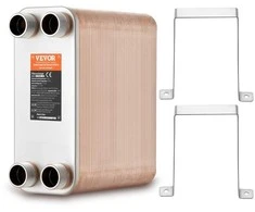 Vevor 100 plokštelių šilumokaitis 4*1-1/4" MNPT 5x12" 316L plienas