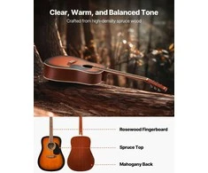1041.4 mm Akustinė Gitara, Akustinės Gitaros Rinkinys Pradedantiesiems, Dreadnought Sunburst Gitara, Akustinė Gitara Suaugusiems