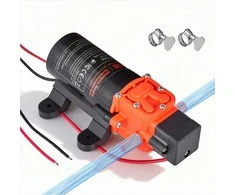 12V DC membraninis vandens siurblys kemperiams ir sodo drėkinimui, savaime užsipildantis tylus didelio srauto siurblys, 4.5 L/min nešiojamas vandens slėgio siurblys, vandens pompa