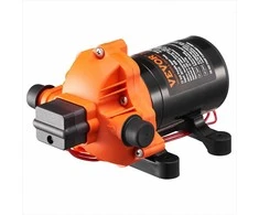 12V membraninis siurblys su automatiniu slėgio jungikliu reguliuojamu 2.7-6.9 bar, 6.81 L/min srautas, kemperiams jachtoms maisto vagonėliams, 12 voltų DC vandens siurblys, 3 kamerų vandens siurblys