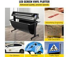 1350 mm vinilo pjaustytuvas, LED ekranas, optinė akis, stovas, ploteris, lipdukų, reklamos gamybai