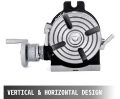 150 mm vertikalus ir horizontalus sukamasis stalas, tikslaus darbo pozicionavimo įrenginys, frezavimo staklių priedas