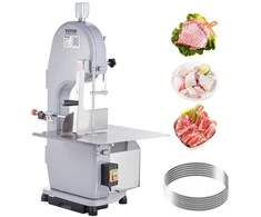 1500W komercinis elektrinis mėsos pjūklas, kaulų pjaustymo mašina, 300 kg/val., 20 cm storio pjovimas, profesionali mėsininko įranga, mėsos pjaustyklė