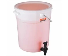 19 l gėrimų dozatorius su čiaupu ir dangčiu, didelės talpos plastikinis gėrimų indas, vakarėlių gėrimų serveris, vandens talpa su kraneliu