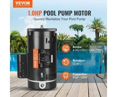 1AG Baseino Siurblio Variklis, 115/230V Pakeitimo Variklis Baseinui, 3450RPM 56Y Flanšinis Variklis, Didelio Efektyvumo Baseino Siurblio Variklis