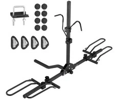 2 Dviračių Platforma - Pakreipiamas, Sulankstomas Dviračių Laikiklis Automobiliui, Visureigiui, Kemperiui (36.3kg)