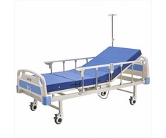 2 funkcijų elektrinė ligoninės lova su čiužiniu, nugaros ir kojų reguliavimas, fiksuojami ratukai, medicininė slaugos lova namams ir ligoninėms