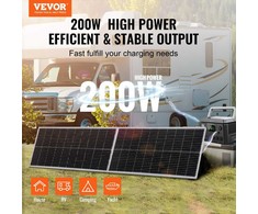 200W Monokristalinis Saulės Kolektorių Rinkinys, 2VNT Saulės Kolektoriai su Įkrovimo Valdikliu, skirtas Kemperiams, Valtims, Stovyklavimui, AGM, GEL, FLD, LI Baterijoms