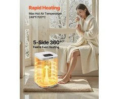 20L rankšluosčių šildytuvas su LED ekranu, 4 kabliukais, vaikų apsauga, greitas šildymas, didelis, voniai, rankšluosčių džiovyklė
