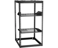 20U atviro rėmo serverio stovas, prie sienos montuojamas tinklo stovas, didelio našumo IT įrangos korpusas, ventiliuojama serverio spinta, 585 mm gylio serverio stovas
